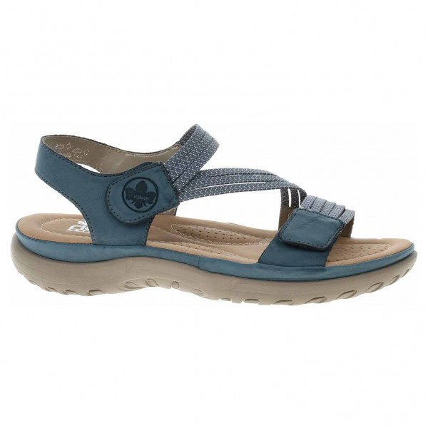 Dámske sandále Rieker 64870-14 blau