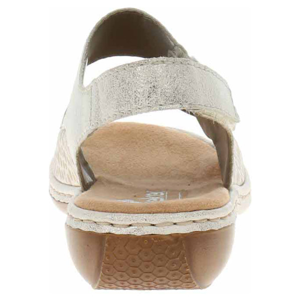 detail Dámske sandále Rieker 65989-90 beige