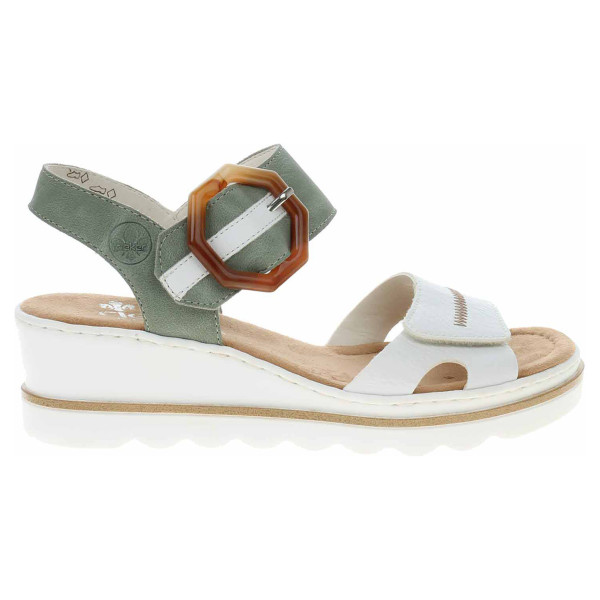 detail Dámske sandále Rieker 67476-81 grun kombi