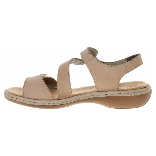 detail Dámske sandále Rieker 659C7-60 beige