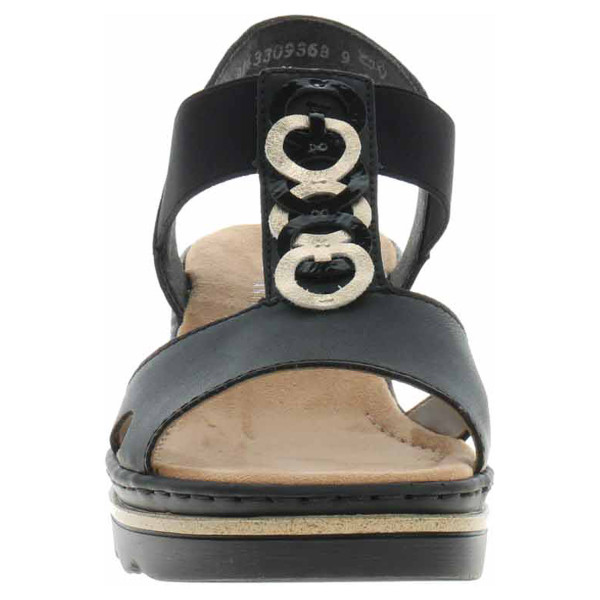 detail Dámske sandále Rieker 67498-00 schwarz