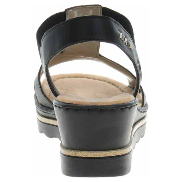 detail Dámske sandále Rieker 67498-00 schwarz