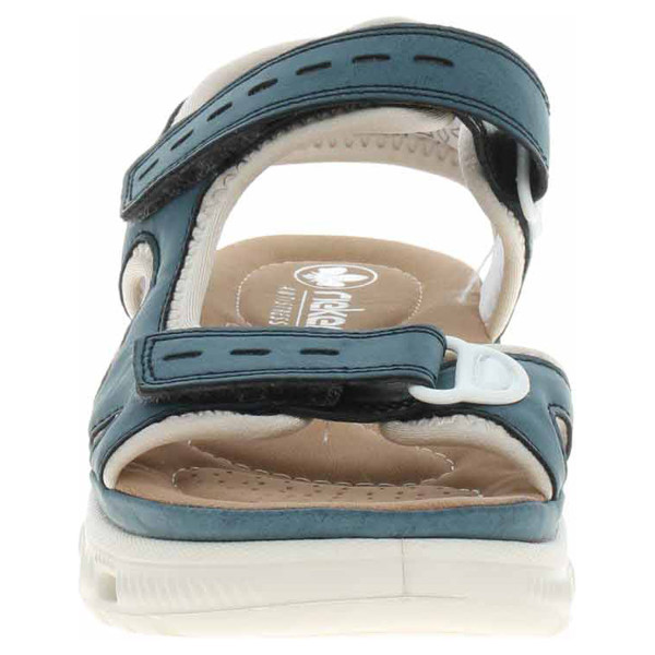 detail Dámske sandále Rieker 64066-14 blau kombi