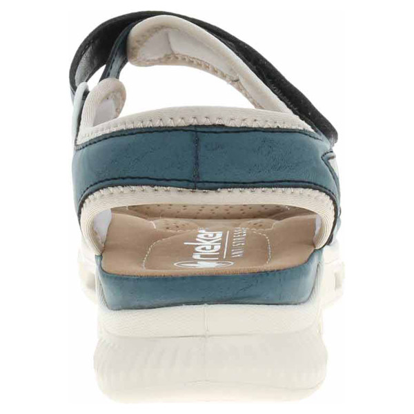 detail Dámske sandále Rieker 64066-14 blau kombi