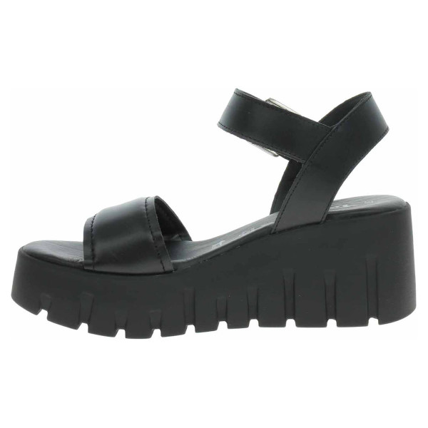 detail Dámske sandále Tamaris 1-28712-42 black leather