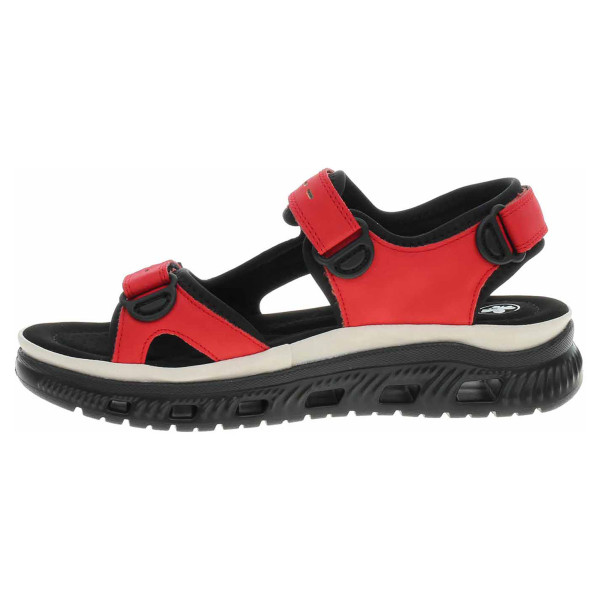 detail Dámske sandále Rieker 64074-33 rot kombi