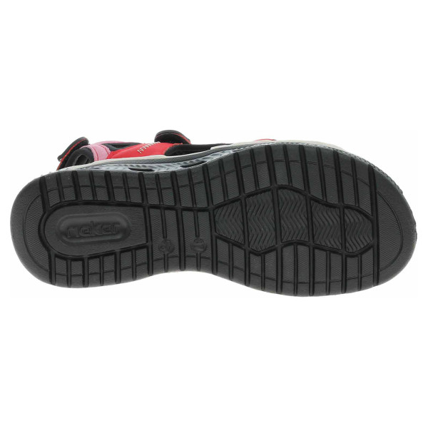 detail Dámske sandále Rieker 64074-33 rot kombi