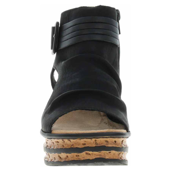 detail Dámske sandále Rieker 68191-00 schwarz