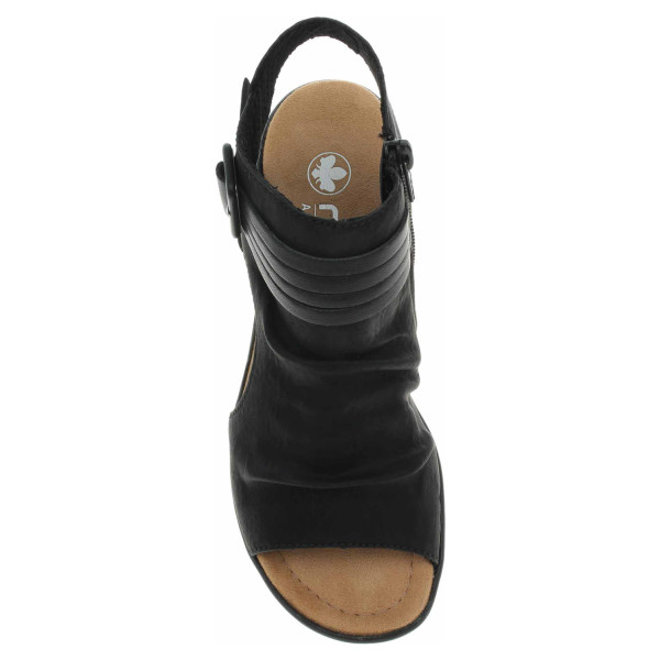 detail Dámske sandále Rieker 68191-00 schwarz