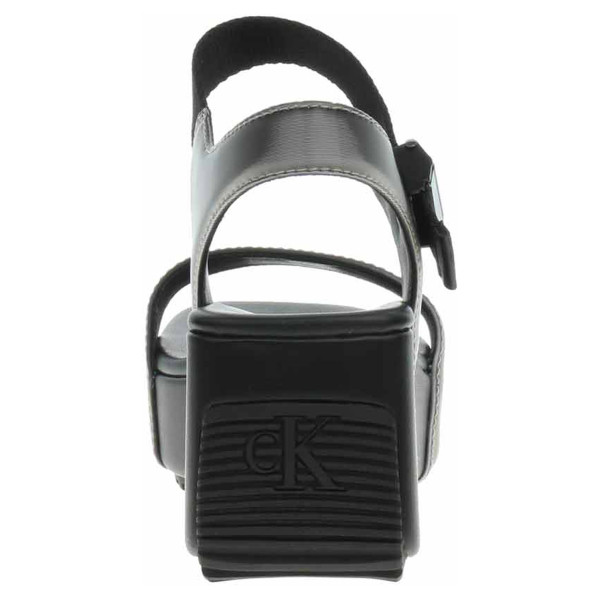 detail Dámske sandále Calvin Klein YW0YW01366 0GN Black-Silver