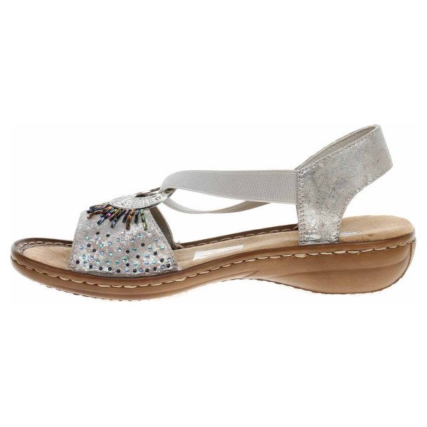 detail Dámske sandále Rieker 60880-90 metallic