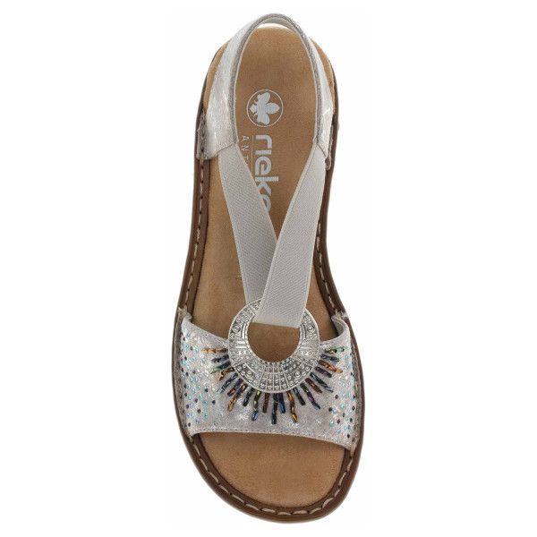 detail Dámske sandále Rieker 60880-90 metallic