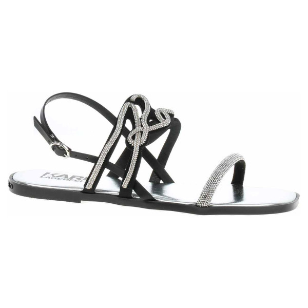 detail Dámske sandále Karl Lagerfeld KL87425 GSL heavy glitter silver