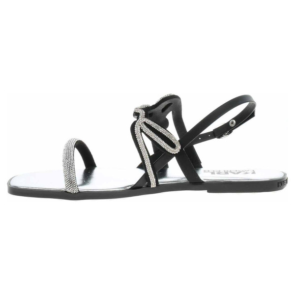 detail Dámske sandále Karl Lagerfeld KL87425 GSL heavy glitter silver