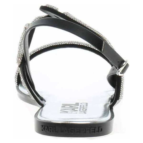 detail Dámske sandále Karl Lagerfeld KL87425 GSL heavy glitter silver