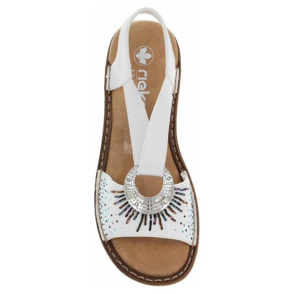 detail Dámske sandále Rieker 60880-80 weiss