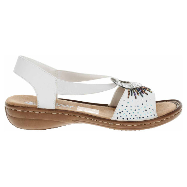 detail Dámske sandále Rieker 60880-80 weiss