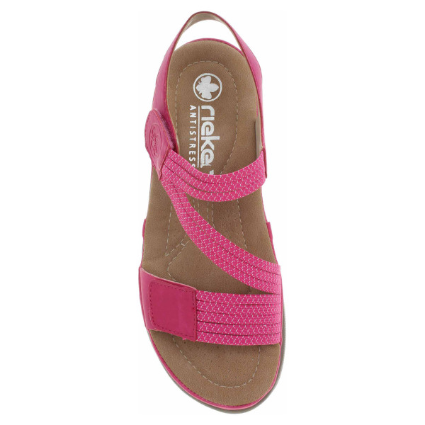 detail Dámske sandále Rieker 64870-31 rosa