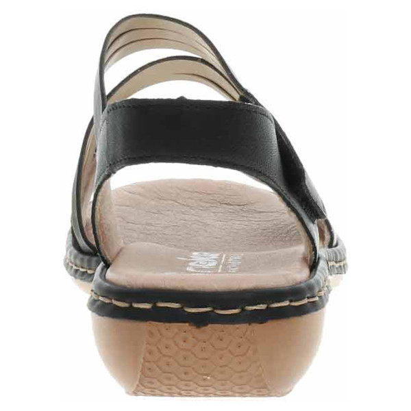 detail Dámske sandále Rieker 65964-00 schwarz