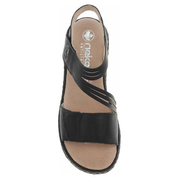 detail Dámske sandále Rieker 65964-00 schwarz