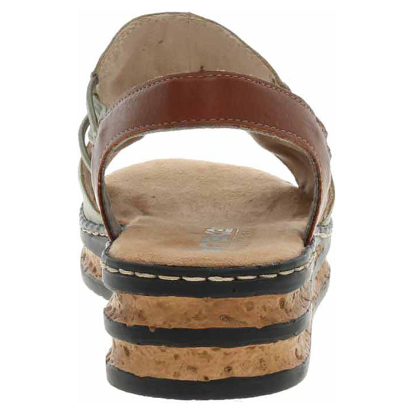 detail Dámske sandále Rieker 62962-52 grun