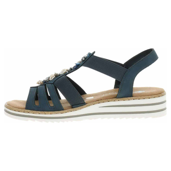 detail Dámske sandále Rieker V0649-14 blau