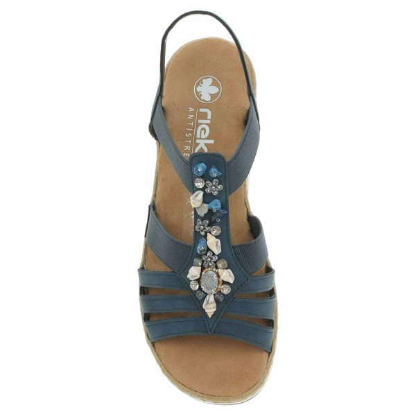 detail Dámske sandále Rieker V0649-14 blau