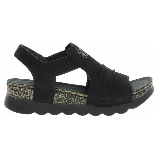 detail Dámske sandále Rieker 64463-01 schwarz