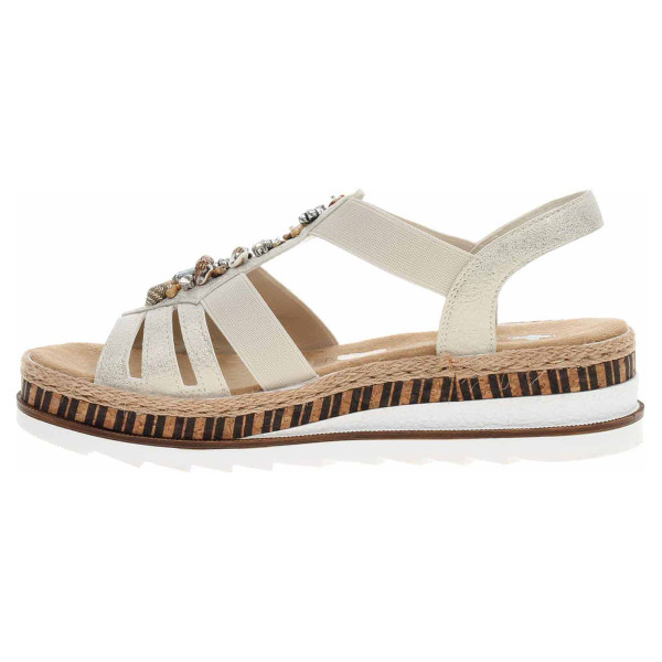 detail Dámske sandále Rieker V7949-90 gold