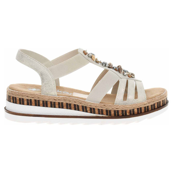 detail Dámske sandále Rieker V7949-90 gold