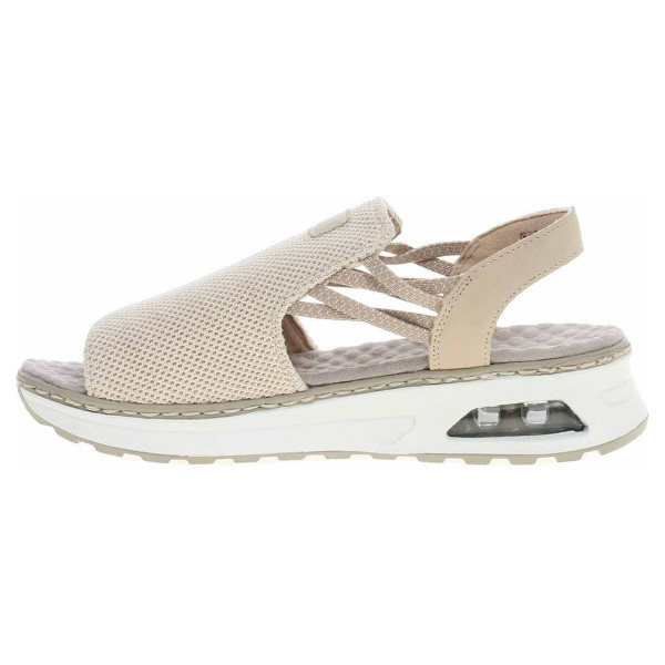 detail Dámske sandále Rieker 65661-60 beige