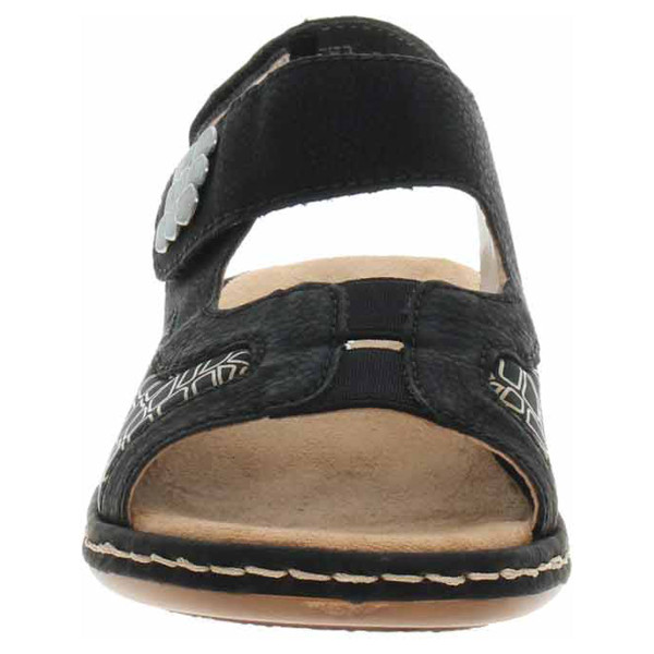 detail Dámske sandále Rieker 65989-01 schwarz