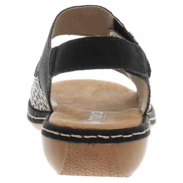 detail Dámske sandále Rieker 65989-01 schwarz