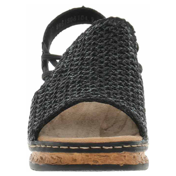 detail Dámske sandále Rieker 62941-00 schwarz
