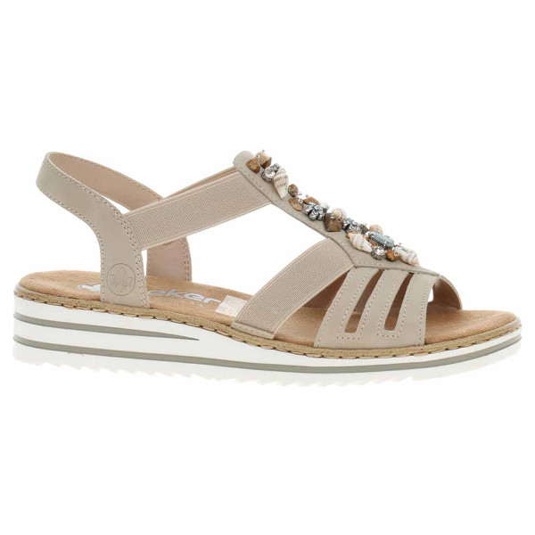 detail Dámske sandále Rieker V0649-62 beige