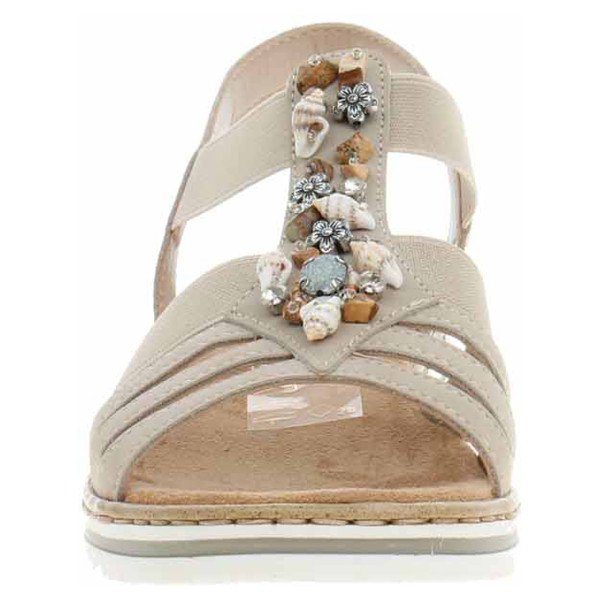 detail Dámske sandále Rieker V0649-62 beige