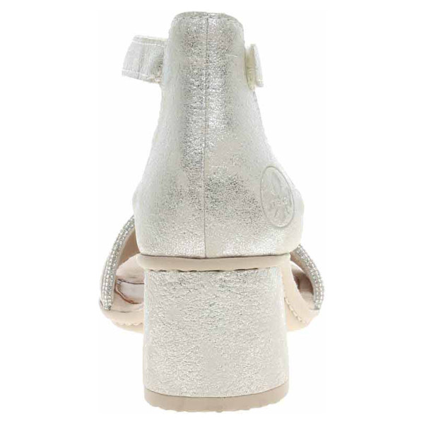 detail Dámske sandále Rieker 64654-40 silber