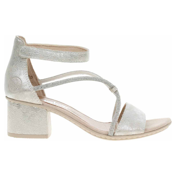 detail Dámske sandále Rieker 64654-40 silber