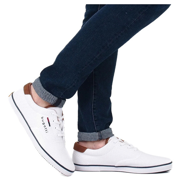 detail Pánska topánky Bugatti 321-AFH01-5000 white