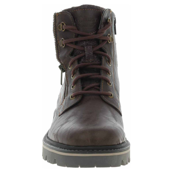 detail Pánska členkové topánky s.Oliver 5-16200-41 dark brown