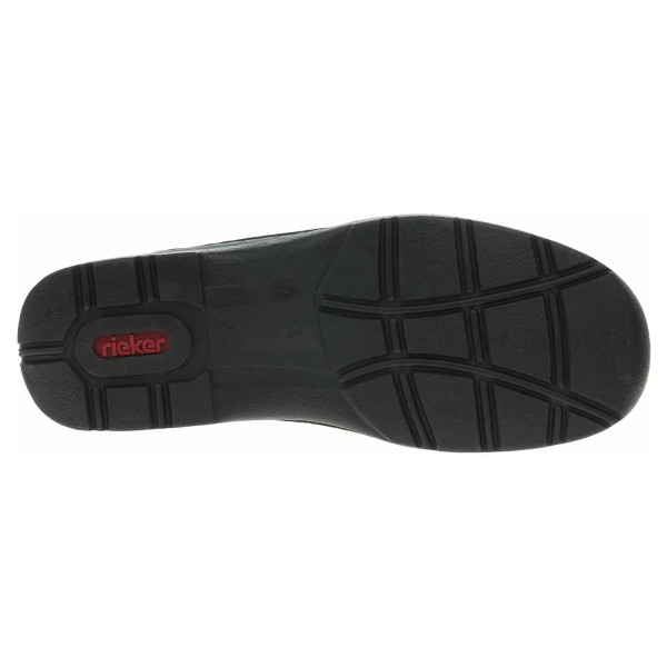 detail Rieker pánské mokasíny 05363-00 schwarz