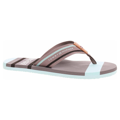 detail Pánske plážové papuče Tommy Hilfiger FM0FM02085 447 aqua haze