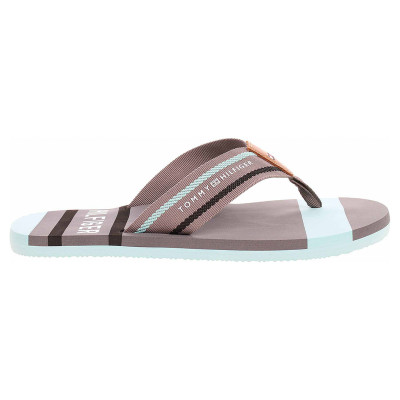 detail Pánske plážové papuče Tommy Hilfiger FM0FM02085 447 aqua haze