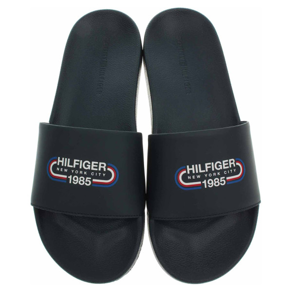 detail Tommy Hylfiger pánské pantofl FM0FM05019 DW5 Desert Sky