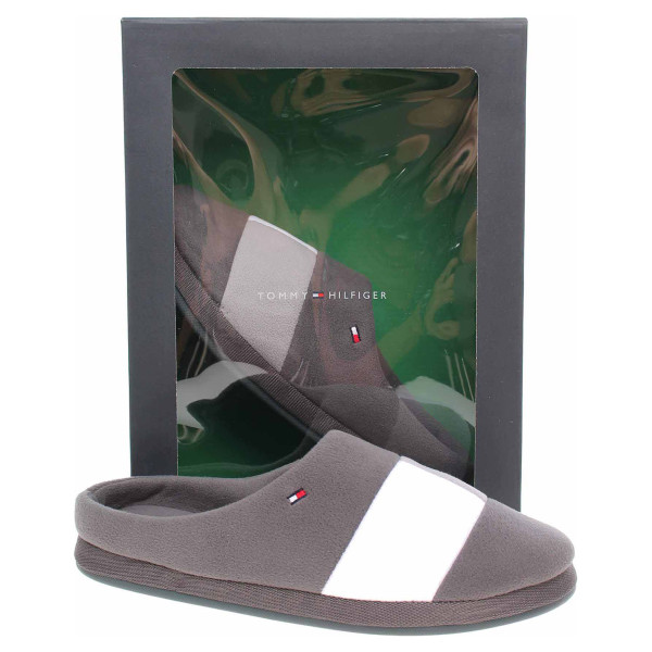 detail Pánske domáce papuče Tommy Hilfiger FM0FM03801 PTY dark ash
