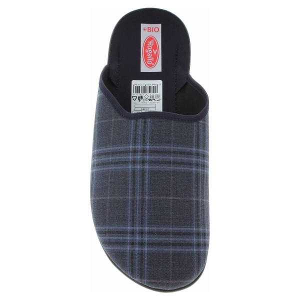 detail Pánske domáce papuče Rogallo E/27319 modrá-šedá