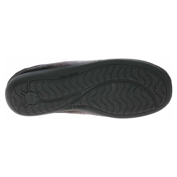 detail Pánske domáce papuče Medi Line 5180-023 negro