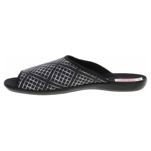 detail Pánske domáce papuče Rogallo 28841 černá