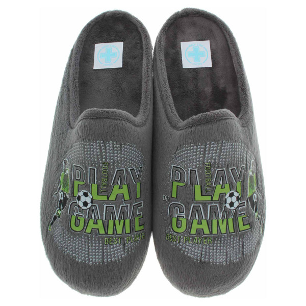 detail Pánske domáce papuče Medi Line 149-025 gris