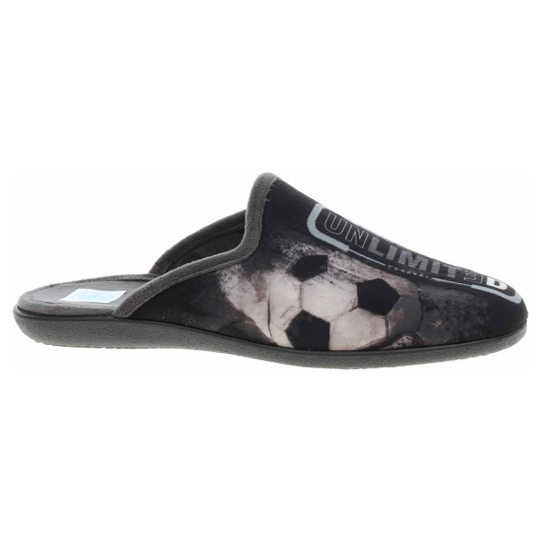 detail Pánske domáce papuče Medi Line 1507-025 negro